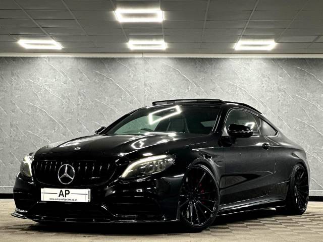 Mercedes-Benz C Class 4.0 C63S Premium Plus 2dr 9G-Tronic FACELIFT VIRTUAL COCKPIT LATER SPEC VOSSENS HYBRID VFS2 ALLOYS Coupe Petrol Black