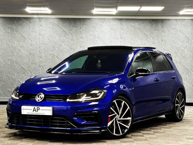 Volkswagen Golf 2.0 TSI R 5dr STAGE 1 360 4MOTION DSG PAN ROOF LEATHER SEATS SPIELBERGS BLACK PACK Hatchback Petrol Blue