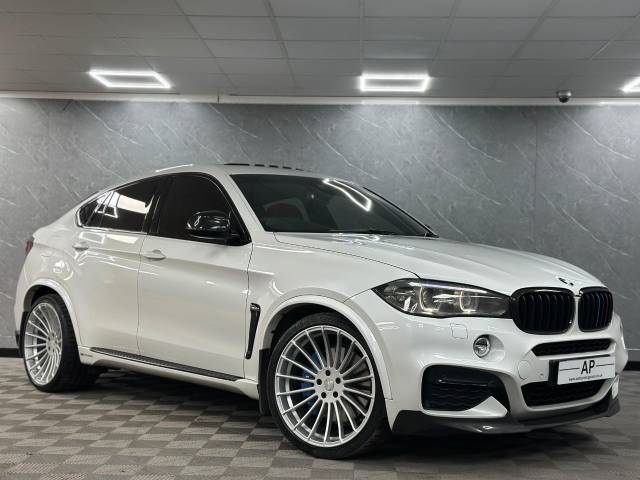 2015 BMW X6 3.0 xDrive M50d 5dr Auto HARMANN CHERISHED PRIISTINE HIGH SPEC PAN ROOF DVD SYSTEM PEARL WHITE