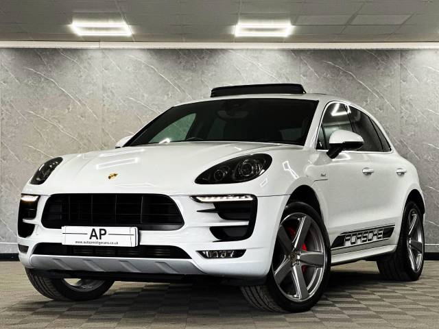 2015 Porsche Macan 3.0 S Diesel 5dr PDK OVER 10K EXTRAS PAN ROOF 21 TURBO ALLOYS PURE WHITE BLACK BACK 2016