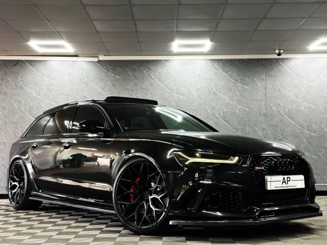 Audi RS6 4.0T FSI Quattro 5dr Tip Auto VRS STAGE 2 750 VOSSENS OVER 10K UPGRADED PUPLE TINT PAINT RS PLATE Estate Petrol Black