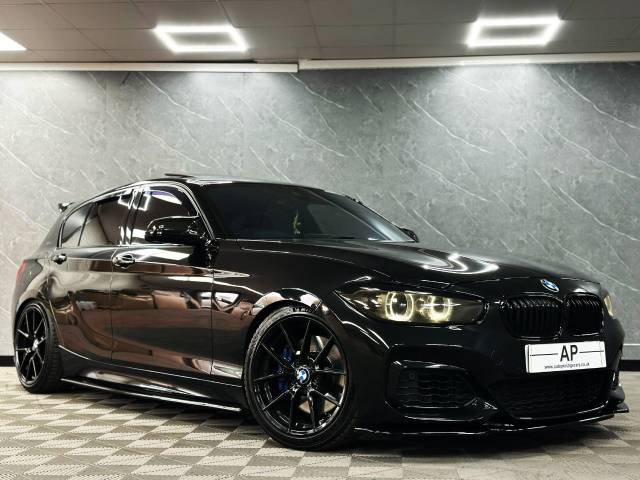 BMW 1 Series 3.0 M140i Shadow Edition 5dr Step Auto STAGE 2+470 MASSIVE SPEC SUNROOF PRO NAV CS ALLOYS Hatchback Petrol Black