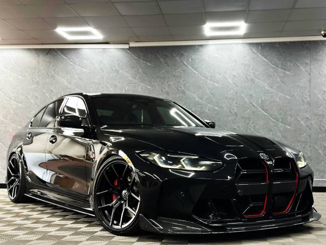 BMW M3 3.0 Competition M 4dr ULTIMATE CARBON EDITION 30K UPGRADES FORGED ALLOYS REMUS EXHAUSTS COILOVERS Saloon Petrol Black