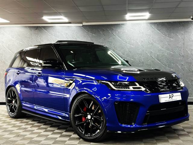 Land Rover Range Rover Sport 5.0 V8 S/C 575 SVR 5dr Auto CARBON EDITION GHOST II HEADS UP PAN ROOF Estate Petrol Blue