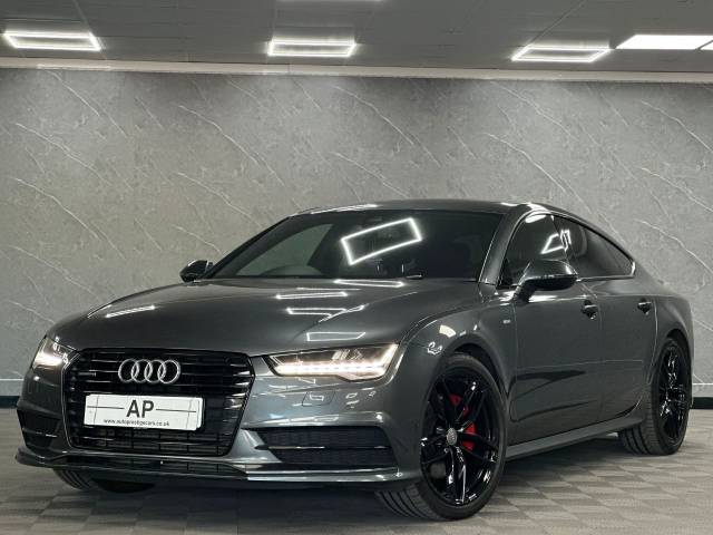 Audi A7 3.0 TDI Quattro 272 S Line 5dr S Tronic BLACK WHEELS RED CALIPERS Hatchback Diesel Grey