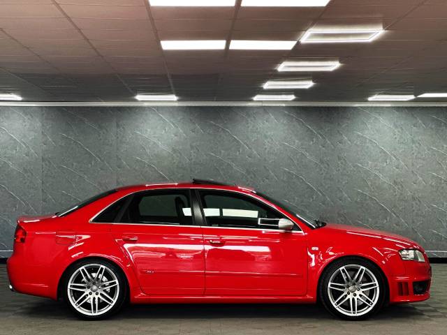 2006 Audi RS4 4.2 Quattro 4dr STANDARD UK CAR LAST OWNER 8 YEARS BUCKETS SOLAR SUNROOF MISANO RED