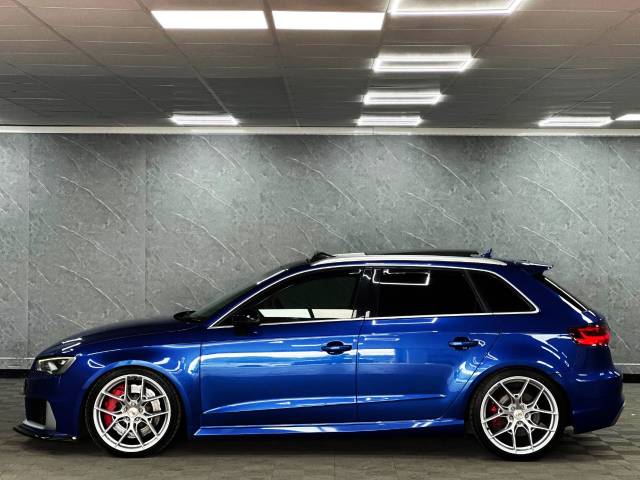 2015 Audi RS3 2.5 TFSI Quattro 5dr S Tronic DESIGN PACK PAN ROOF RED BUCKETS STUTGUARDS SEPNG BLUE