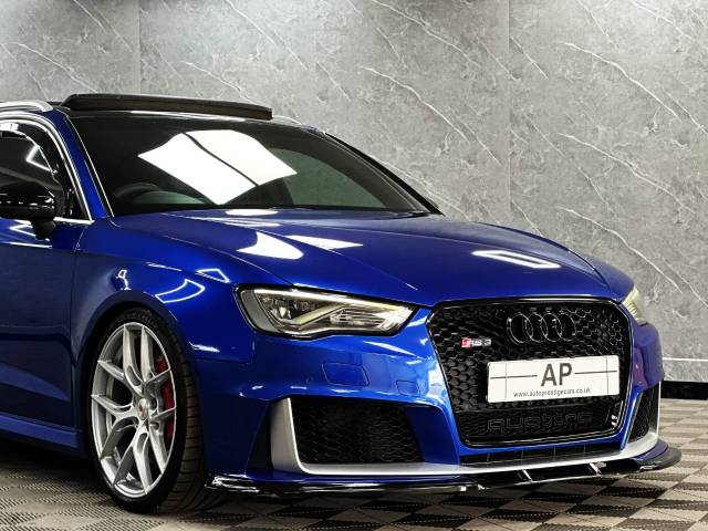 2015 Audi RS3 2.5 TFSI Quattro 5dr S Tronic DESIGN PACK PAN ROOF RED BUCKETS STUTGUARDS SEPNG BLUE