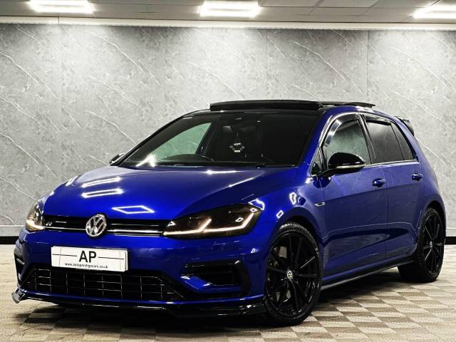 Volkswagen Golf 2.0 TSI 310 R 5dr 4MOTION DSG PAN ROOF LEATHER DCC DYNO AUDIO PRETS REVERSE CAM Hatchback Petrol Blue