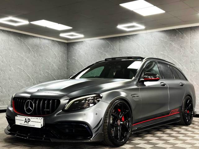 Mercedes-Benz C Class 4.0 C63 S AUTO TOURER EDITION 1 SPEC MAGNO PAINT MSL STAGE 2 620 VOSSENS CARBON BILSTEINS 20K UPGRADES Estate Petrol Grey