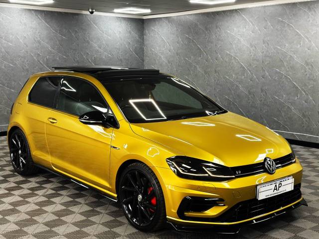 2018 Volkswagen Golf 2.0 TSI 310 R 3dr 4MOTION DSG R PERFORMANCE PACK PAN ROOF LEATHER AKRA DYNO TURMERIC YELLOW