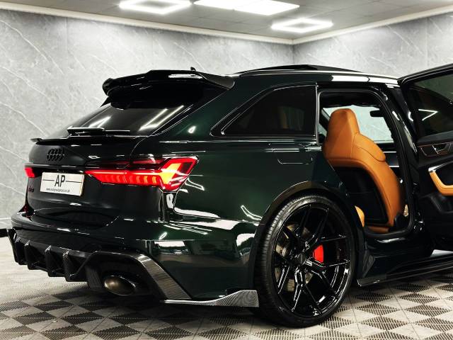 2023 Audi RS6 4.0 Vorsprung EXCLUSIVE EDITION DEEP PORSCHE GREEN PEARL TAN LEATHER PPF VOSSENS CARBONNED 20K UPGRADES