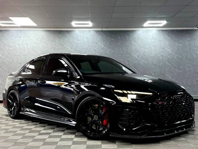 Audi RS3 2.5 RS 3 TFSI Quattro Carbon Black 4dr S Tronic 1 OF 1 STEALTH CARBON URBAN KIT|HF-5 VOSSENS|£20K+ BUILD Saloon Petrol Black