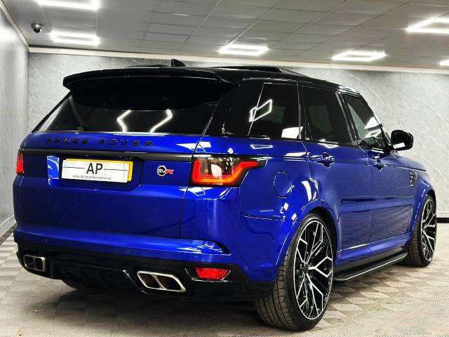 2018 Land Rover Range Rover Sport 5.0 V8 S/C 575 SVR 5dr Auto CARBON BONNET HEADS UP VOSSEN IMPECCABLE ESTORIL BLUE