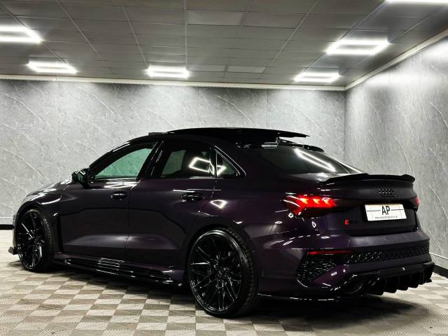 2023 Audi RS3 2.5 TFSI Quattro Vorsprung 4dr SALOON RAREST EXCLUSIVE MERLIN PURPLE CERAMIC BRAKES VOSSENS