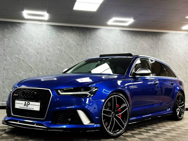 2017 Audi RS6 4.0T FSI Quattro 5dr SEPANG BLUE ALI PACK PAN ROOF SOFT DOORS PARK PACK AIR SUSPENSION