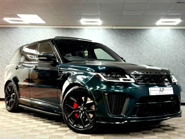 Land Rover Range Rover Sport 5.0 P575 S/C SVR 5dr Auto SVO BRITISH RACING GREEN | EXTERIOR EXPOSED CARBON Estate Petrol Green
