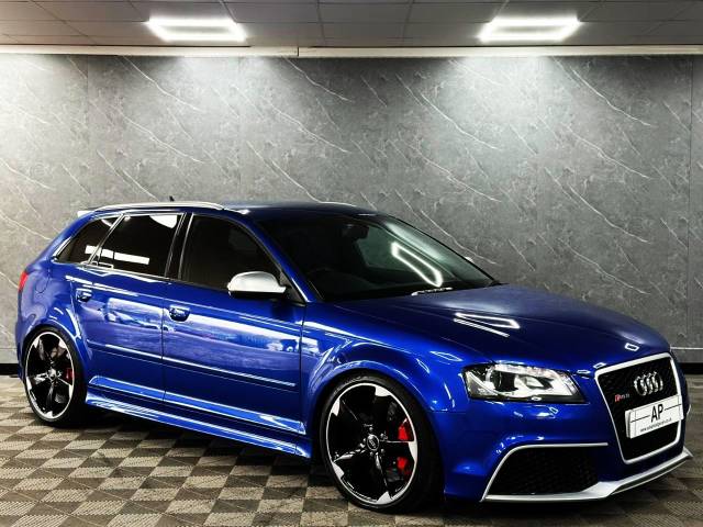 Audi RS3 2.5T FSI Quattro 5dr SEPANG BLUE WING BACKS BILSTEINS BOSE MASSIVE HISTOR FILE BEST AROUND UK CAR Hatchback Petrol Blue