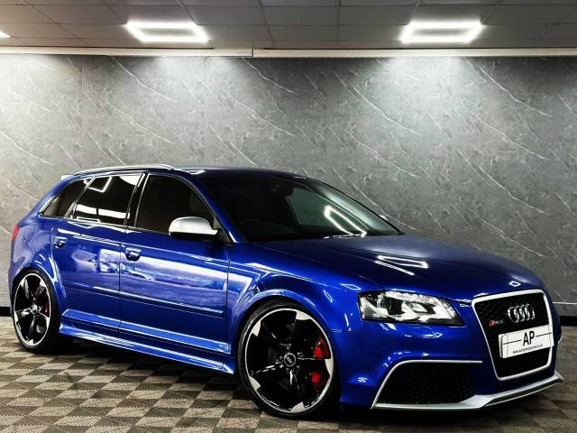 2012 Audi RS3 2.5T FSI Quattro 5dr SEPANG BLUE WING BACKS BILSTEINS BOSE MASSIVE HISTOR FILE BEST AROUND UK CAR