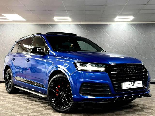 Audi Q7 3.0 TDI Quattro S Line 5dr Tip Auto TOP SPEC EVERY EXTRA Estate Diesel Blue