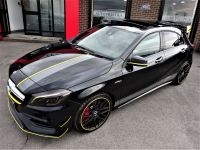 Mercedes-Benz AMG 2.0 A45 4Matic Premium 5dr Auto BLACK BRAND NEW DRY STORED VATQ YELLOW NIGHT EDITION SPEC 67 Hatchback Petrol Black