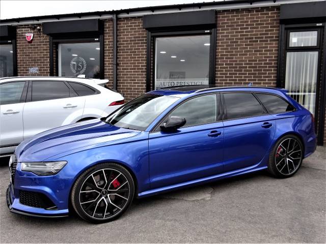 Audi RS6 4.0T FSI Quattro Performance 5dr Tip Auto 2017 MODEL 66 REG MASSIVE SPEC PAN ROOF SEPANG BLUE Estate Petrol Sepang Blue