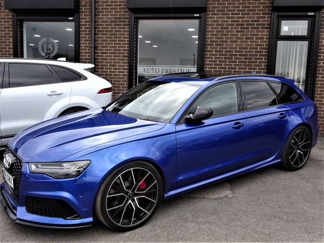 2016 Audi RS6 4.0T FSI Quattro Performance 5dr Tip Auto 2017 MODEL 66 REG MASSIVE SPEC PAN ROOF SEPANG BLUE