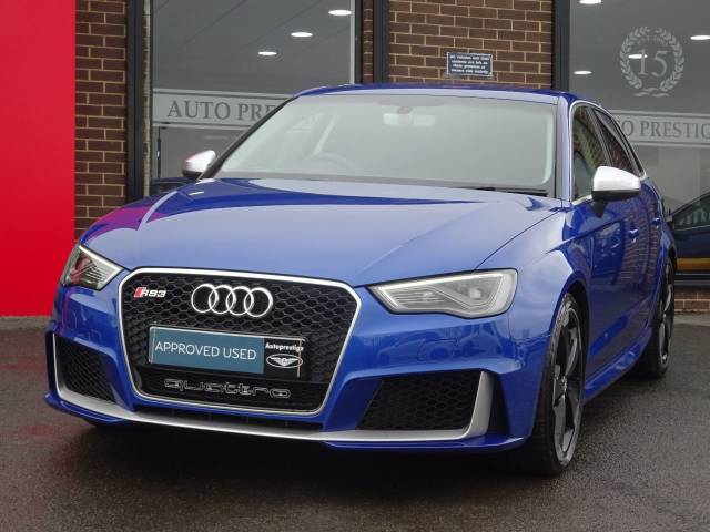 2015 Audi RS3 2.5 TFSI Quattro 5dr S Tronic 65 REG SEPANG BLUE AUDI WARRANTY MAG RIDE DYNAMIC PACK SPORTS EXHAUST