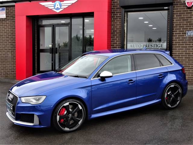 2015 Audi RS3 2.5 TFSI Quattro 5dr S Tronic 65 REG SEPANG BLUE AUDI WARRANTY MAG RIDE DYNAMIC PACK SPORTS EXHAUST