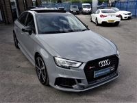 Audi RS3 2.5 TFSI Quattro S Tronic SALOON MASSIVE SPEC NARDO GREY 67 DESIGN PACK CERAMIC BRAKES Saloon Petrol Grey