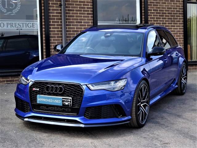 Audi RS6 4.0T FSI Quattro RS 6 Performance 5dr Tip Auto MASSIVE SPEC MANY EXTRAS 1 OWNER Estate Petrol Blue