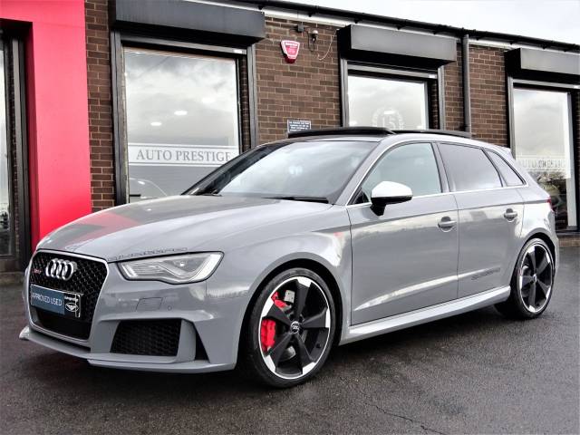 Audi RS3 2.5 TFSI RS 3 Quattro 5dr S Tronic [Nav]MASSIVE SPEC NARDO GREY PAN ROOF DYNAMIC PACK Hatchback Petrol Grey