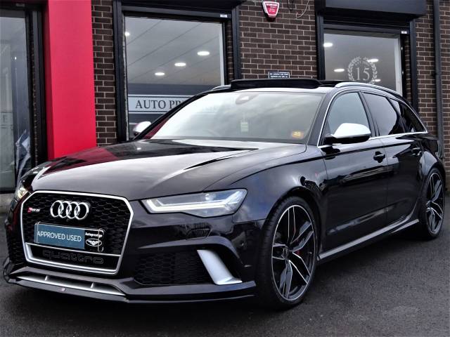 Audi RS6 4.0T FSI Quattro Tip Auto MASSIVE SPECIFICATION 66 REG VERY LOW MILEAGE FROM NEW Estate Petrol Black