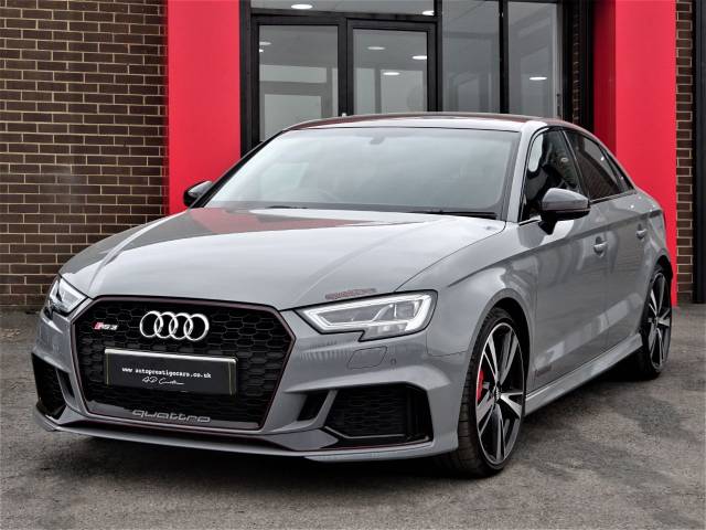 Audi RS3 2.5 TFSI Quattro 4dr S Tronic WITH MASSIVE SPEC OVER 50K NEW LAST RETIRED OWNER NARDO GREY Saloon Petrol Grey