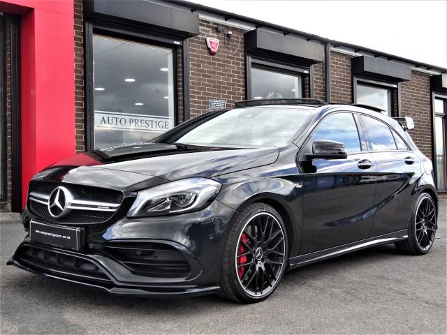 Mercedes-Benz A Class 2.0 A45 4Matic Premium 5dr Auto WITH EXTRAS AND EXTENDED WARRANTY Hatchback Petrol Black