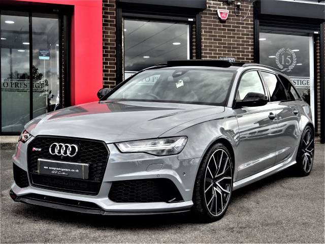 Audi RS6 4.0 FSI Quattro Performance HIGH SPEC MATT NARDO GREY 105K NEW 1 OWNER MILTEKS CARBON BRAKES Estate Petrol Grey