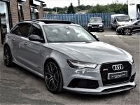 Audi RS6 4.0 FSI Quattro Performance HIGH SPEC MATT NARDO GREY 105K NEW 1 OWNER MILTEKS CARBON BRAKES Estate Petrol Grey