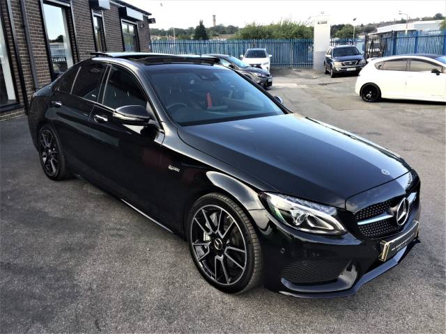 Mercedes-Benz C Class 3.0 C43 4Matic Premium Plus 4dr Auto HIGH SPECIFICATION Saloon Petrol Black