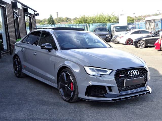 2019 Audi RS3 2.5 TFSI 400 Quattro Audi Sport Ed 4dr S Tronic BRAND NEW NARDO GREY VATQ FINE RED LEATHER