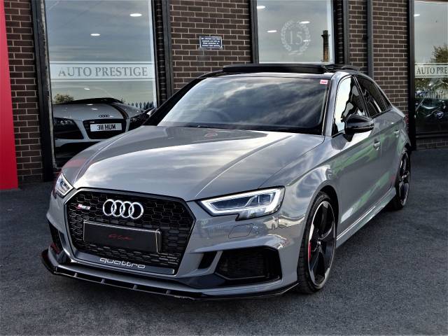 2019 Audi RS3 2.5 TFSI 400 Quattro Audi Sport Ed 4dr S Tronic BRAND NEW NARDO GREY VATQ FINE RED LEATHER