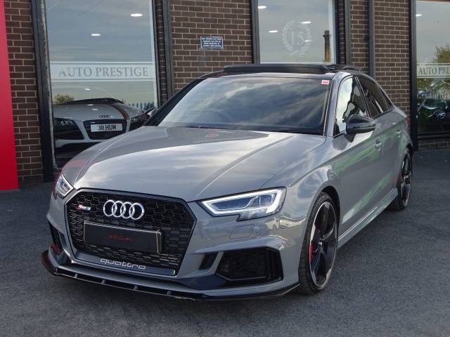 2019 Audi RS3 2.5 TFSI 400 Quattro Audi Sport Ed 4dr S Tronic BRAND NEW NARDO GREY VATQ FINE RED LEATHER