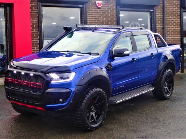 Ford Ranger Pick Up Double Cab Limited 2 3.2 TDCi 200 Auto BY ROGUE CUSTOMS WIDE ARCH Pick Up Diesel Blue