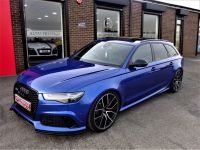 Audi RS6 4.0T FSI Quattro Performance AKRAPOVIC MASSIVE SPEC 67 REG LOW MILEAGE OVER 10K EXTRAS Estate Petrol Sepang Blue Pearl Effect