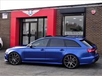 Audi RS6 4.0T FSI Quattro Performance AKRAPOVIC MASSIVE SPEC 67 REG LOW MILEAGE OVER 10K EXTRAS Estate Petrol Sepang Blue Pearl Effect