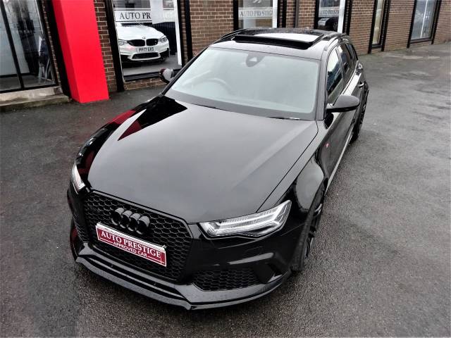 Audi RS6 4.0T FSI Quattro 5dr Tip Auto LOW MILEAGE 2 OWNERS PAN ROOF STEALTH PACK Estate Petrol Black